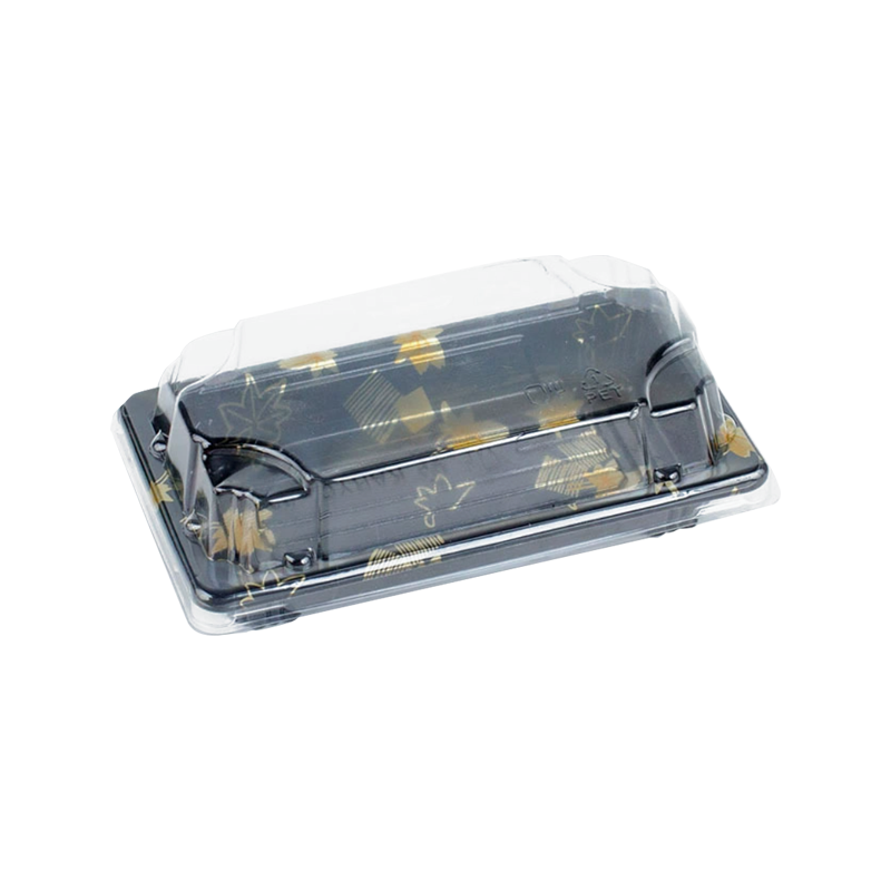 Nedbrytbart sort plast festtallerken