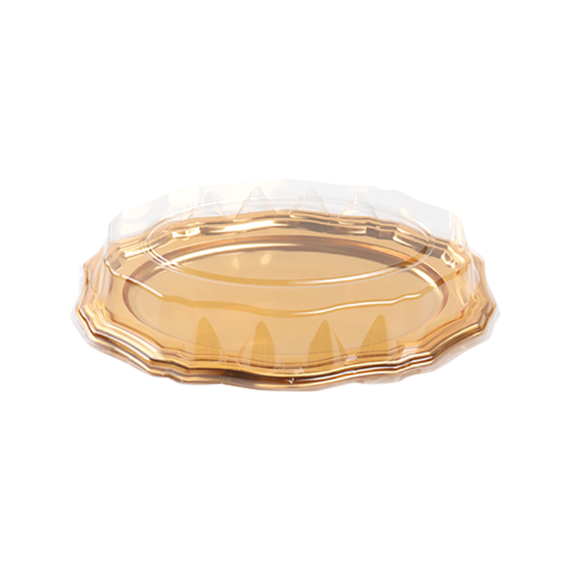 Gyldent kakefat i plast