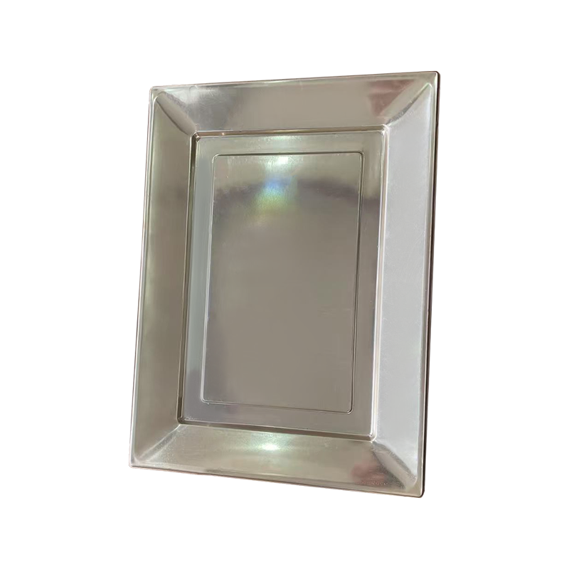 Engangs PS sølv matbrett