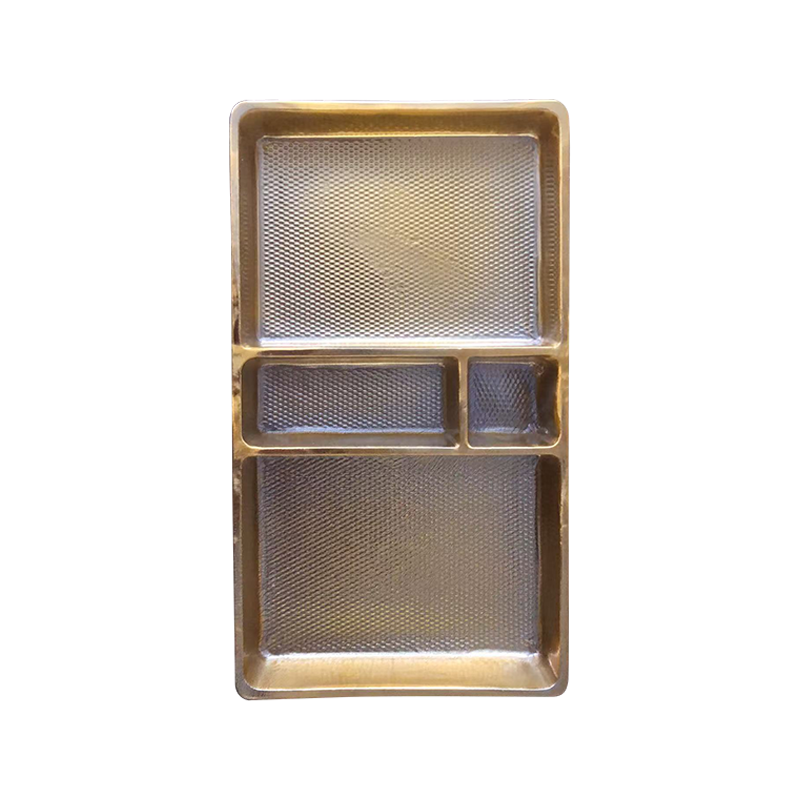 Engangs semi-transparent godteriemballasjebrett