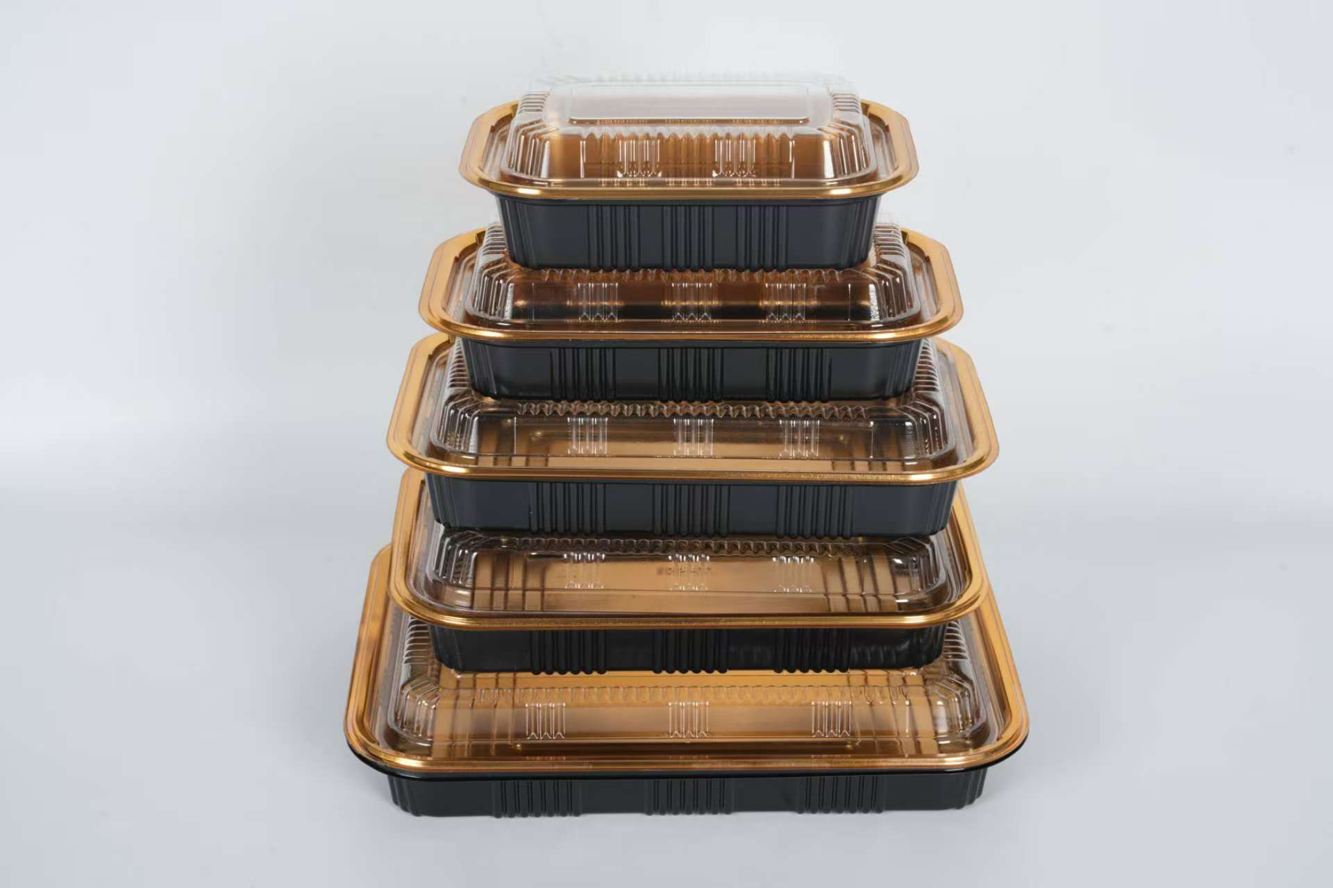 Engangs plast PP-materiale sushi matbrett Box 