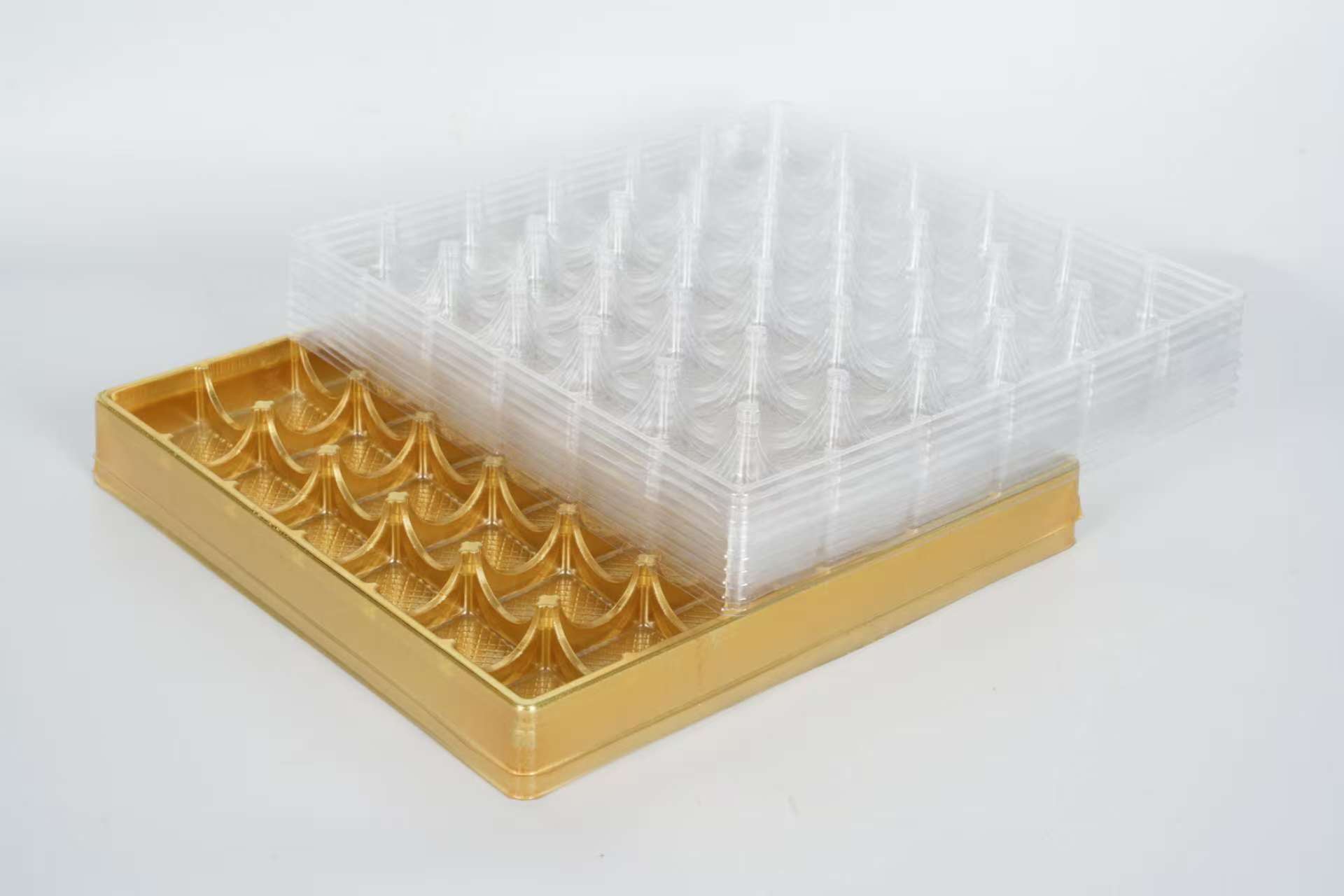 Engangs plast PP-materiale sushi matbrett Box 