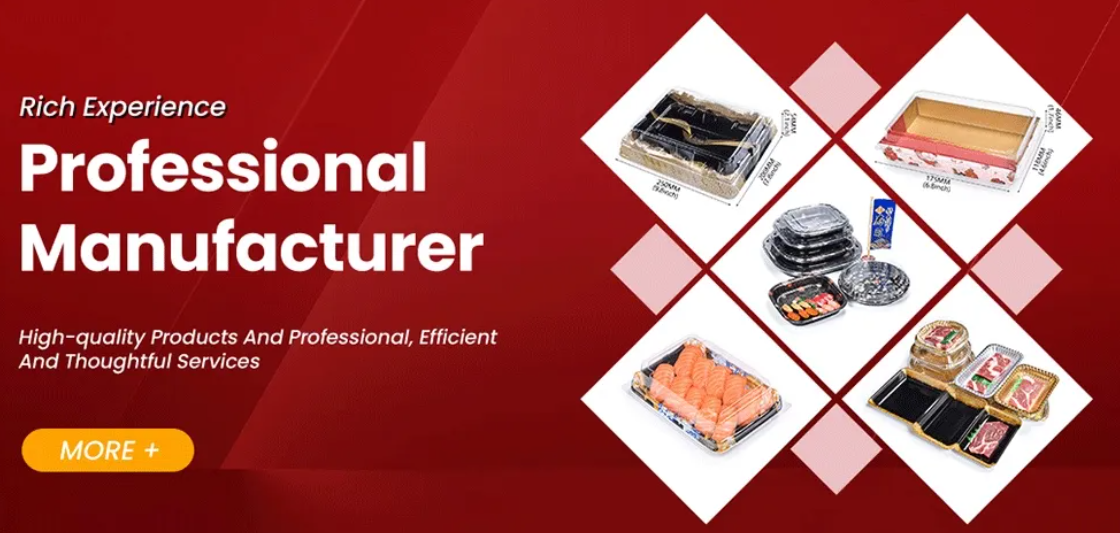 Engangs boks for sushimat i plast 